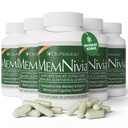 MemNivia Brain Supplementen voor Geheugen & Focus De dubbele Stamcel Formule van de Sage met Cognivia®, Bacopa, Holy Basil & Ginger Clinically Proven Mental Clarity Support 300 Capsules (5 flessen)