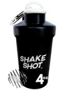 Zwart - 4oz Mini Shaker fles voor pre-workout, Creatine, kleine scoop supplementen (niet voor eiwit) Clip & Shaker Ball