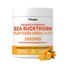 Biologische Sea Buckthorn Extract Powder with Natural Omega 7 & Omega 3 6 9 for Heart Health, Skin, Immune Support - 100g Powder Supplement & 33 Day Supply - Non-GMO, Glutenvrije, Vegan-Friendly