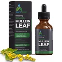 Biologische Mullein Tinctuur Drops for Respiratory Health Natuurlijke Long Support, Alcoholvrij, Veganistisch, Non-GMO, Kruidenextract, 2 fl oz (60ml) Natuurlijke Slaaphulp & Immuun Ondersteuning