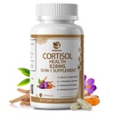 10-in-1 Cortisol Supplementen met Magnesium, Ashwagandha, kamille, L-Theanine, Fosfatidylserine, St. John's Wort, Astragalus, Vitamine C & D3, voor vrouwen Mannen, 120 Vegan Capsules voor 2 maanden, Non-GMO