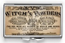 Vintage Witch's Powder's Pill Box Compact Rechthoek 7 Dag pil Box Pill Case Pill case