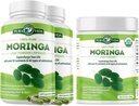 Moringa Capsules 120ct. 500mg Caps. (verpakking van 2) en Moringa Powder 8 oz.
