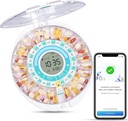 Zoksi Upgrade Bluetooth Smart Automatic Pill Dispenser, Electronic Medication Dispenser voor ouderen, 28 Compartments Medicine Organizer met Geluid/Licht/App Alarm(Have Operation Video hieronder)