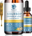 Lukaree Nature Soursop Bitters Liquid, 15 Days Supply Graviola Oil for Cell Support & Regeneratie, Antioxidant, Immune Boost, Digestief, Suikervrij, Glutenvrij, Zure SOP Multivitamine Drops 1 FL OZ