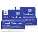 Terry Natuurlijk klinisch Glutathion - Antioxidant voor hoge absorptie - Dieetsupplement met L-Glutathione - Vegan Supplement ter ondersteuning van celgezondheid - 60 langzaam smelttabletten (verpakking van 2)