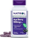 Natrol Acai Berry 900 mg per portie, dieetsupplement voor antioxidant ondersteuning, 75 capsules, 37 dagen levering
