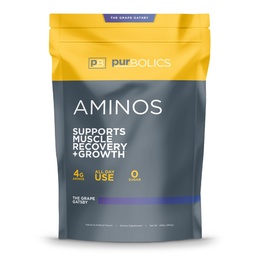 Purbolics Aminos 4g vrije-vorm-Aminozuren, bèta-alanine, 0 suiker & 60 porties (Grape Gatsby)