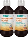 NOW Supplementen, vloeibare vlierbessen voor kinderen met zink en astragalus, Immune Support*, 8-Ounce, verpakking mei Vary (pakket van 2)