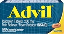 Advil Coated Tablets Pijnstiller en koortsreducer, Ibuprofen 200mg