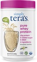 Simply tera's Pure Whey Protein Powder - Grass Fed Vanilla Whey Protein Powder, Clean, Made Without Artificial Sweeteners, Non-GMO, Kosher, rBGH-Free, Soy-Free - 24 Oz