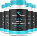 (5 Pack) Health Charm, Health Charm Pillen, Health Charm Capsules, Official Health Charm voor mannen Capsules, Health Charm Supplement Ondersteuning, Health Charm Alle natuurlijke Pastilla's, 300 Capsules Gedurende 5 maanden
