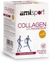 AML Sport - Collagen with Magnesium with Vitamin C Sticks - Strawberry Flavour - Travel Pack -20 Sticks. Hydrolized Collagen. Dairy, Gluten and Sugar Free.