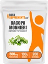 BulkSupplements.com Bacopa Extract Powder - Bacopa Monnieri Supplement, Kruidensupplement - Veganistisch & Glutenvrij, 500mg per portie, 100g (3,5 oz) (verpakking van 1)