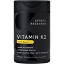 Sportonderzoek® Vitamine K2 als MK-7 100mcg met kokosolie MCT - 60 Veggie Softgels (2 maand supply) Vegan Certified, Non-GMO Verified, Gluten & Soy Free
