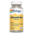 SOLARAY Vitamine B-1 100 mg Gezonde energie Metabolisme, huid, hersenen, hart en zenuwstelsel Ondersteuning 