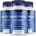 (3 Pack) Neuro Thrive Brain Supplement, Neuro Thrive for Memory Formula, Neuro-Thrive PQQ Reduce The Negative Effects of Brain Fog Neuro-Thrive Cognitive Function NeuroThrive Reviews (180 Capsules)