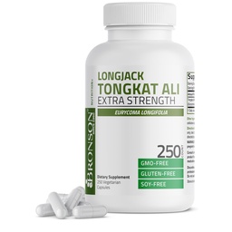 Bronson Longjack Tongkat Ali Extra sterkte, 250 Vegetarische Capsules