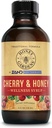 Honey Gardens Cherry & Honey Soothing Throat Syrup, Apitherapy Formula with Organic Raw Honey, Organic Apple Cider Vinegar, Black Cherry, and Herbal Extracts, 24 Servings, 4 FL. OZ.