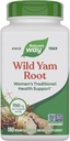 Nature's Way Wild Yam Root, Women's Traditional Health Support*, 700 mg per 2-Capsule Serving, Non-GMO Project Verified, 180 Vegan Capsules (Packaging May Vary)