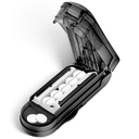 DUBSTAR Pill Cutter Splitter voor kleine en kleine pillen, Meerdere pil snijders voor kleine of grote pillen, Verstelbare pil splitter met Centering Apparaat en Blade Guard voor Multi Tablets (Zwart)