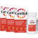 Geritol, Multivitamine Supplement, Bevat B-Vitaminen, Antioxidanten, Vitaminen C, E & D en ijzer, 27 Essentiële Vitaminen en Mineralen, Glutenvrije, Non-GMO, Geen kunstmatige zoetstoffen, 100 Tablets, 3 Pack