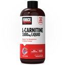 Force Factor L-Carnitine Liquid 3000mg, maximale sterkte supplement ter ondersteuning van vet Metabolisme, Cellular Energy & Muscle Recovery, High Absorbing, Non-GMO, Berry Flavor, 16 oz fles