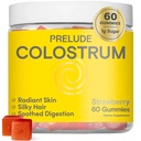Prelude Bovine Colostrum Kauwen voor Gut Health, Bloating & Beauty voor vrouwen en mannen - Grassfed Colostrum Gummies for Digestief Health Immunity & Algehele Wellness - Colostrum Supplement Made in USA