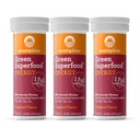 Verbazingwekkend Gras Bruisende Energie Tabletten: Groen + Groene Thee Cafeïne, Watersmaak Tablet met Antioxidanten, Nootropics Ondersteuning, Tropisch, 10 Tellen (Pack of 3)