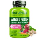 NATURELO Whole Food Multivitamine for Women - with Vitamins, Minerals, & Organic Extracts - Supplement for Energy and Heart Health - Non GMO - 120 Vegan Capsules