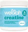 Wellah Creatine for Women (50 Serves, Unflavored) - Creatine Monohydraat met Dandelion & Cranberry Extract