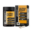 ONNIT Alpha Brain Nootropic Brain Supplement voor Focus, Geheugen, Geestelijke Helderheid, Cognitieve Ondersteuning met L-Theanine en Vitamine B6, 90 Tellen