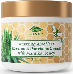 Manuka honing eczeem crème vochtinbrengende lotion behandeling voor psoriasis verlichting - jeukende, droge huiduitslag Zalf - verzachtende vochtinbrengende crème voor baby, kinderen, volwassenen - hoge sterkte lichaam & gezicht crème 2oz