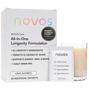Novos Core Clinical Longevity Mix | Anti-Aging Supplement Drink Mix for Men & Women | Magnesium, L-Theanine, Fisetin and More | Supports Energy, Mood, Sleep & Cognition | Unflavored (30 Servings)