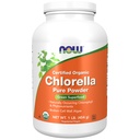 NOW Voedingsmiddelensupplementen, Organische Chlorella Poeder met natuurlijk voorkomende chlorofyl, bèta-caroteen, gemengde carotenoïden, vitamine C, ijzer en eiwit, 1-pond