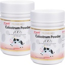 (pakket van 2) Hi Well Premium Pure Nieuw-Zeelandse Runder Gras-Fed Colostrum Poeder 100% 100g