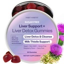 Lever ondersteuning Plus met melk distel, Alfalfa blad, vitamine D3 en B12 geavanceerde formule