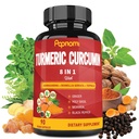 Kurkuma Curcumine Extract Capsules - 90 Counts 3 maand levering - Blended Ashwagandha, Moringa, Gember & More - Immuniteit, Gezamenlijke, Decompenserende & Wellness Ondersteuning