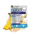 Quick Slim High Protein Weight Loss Shakes for Women & Men, Complete Meal Replacement Powder, Low Carb Diet Shakes, Intermitterende Vasting, Keto, Glutenvrij (1 portie, Banana Cookies)