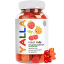 YALLA Halal Vitaminen voor kinderen, Halal Kids Multivitamine Gummies, 45-90 Day Supply, Essentiële Vitaminen met C, D3, Zink voor Immuniteit, B6 B12 voor Energie, ISA Gecertificeerd, Gelatinevrij