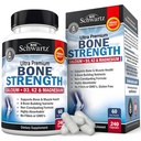 BioSchwartz Bone Strength Supplement - Gentle Non-Consipatie Bone Health Supplement voor vrouwen en mannen met 9-in-1 complex met Calcium Magnesium Zink D3 K2 & More - 3rd Party Getest - 2 maanden