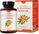 ULTHMOK Premium Sea Buckthorn Seed Oil,100% Seed Oil,100 Softgels & 100×500mg,Non-GMO,Gluten Free.