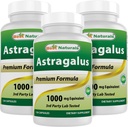 Best Naturals Astragalus Capsule, 1000 mg, 120 Telling (verpakking van 3)
