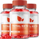 rize labs (pakket van 3 Total Keto Gummies for Advanced Weight Loss, Keto Supplement to Lose Belly Fat, Gummy Reviews, Maximum Strength Formula, Gomitas (180 Gummies)