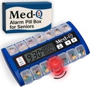 Digitale pildoos met alarmen Pill Organizer met knipperende verlichting & piepende herinneringen 