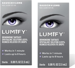 LUMIFY Redness Reliever Eye Drops 0,08 fl oz (2,5 ml) Verpakking van 2