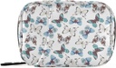 Naanle Blue Butterfly 7 Day Pill Case Travel Organizer met ritstas - draagbare Weekly Case - Compacte grootte voor vitamine supplement houder