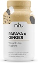 Papaya Ginger de Costa Rica - Niru Life. Blue Zone Papaya Ginger Capsules. Single Origin Papaya Zaden en Gember Root Blend. Digestieve ondersteuning, Detox, & Metabolisme Boost. 90ct. 500mg Caps.