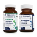 Metagenics Bundle - PhytoMulti & D3 10.000 + K - 60 capsules PhytoMulti voor mannen en vrouwen - 60 Softgels van D3 10.000 + K voor Immune Support, Bone Health & Heart Health