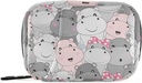 Pill Box Hippo Cartoon 7 Dag pil geval Travel Pill Organizer Bag met Zipper draagbare Wekelijkse Vitamine Medicine supplement houder Pouch Bag